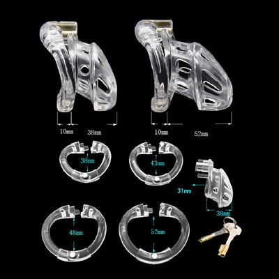 Movable Ring Design Chastity Breathable Cage