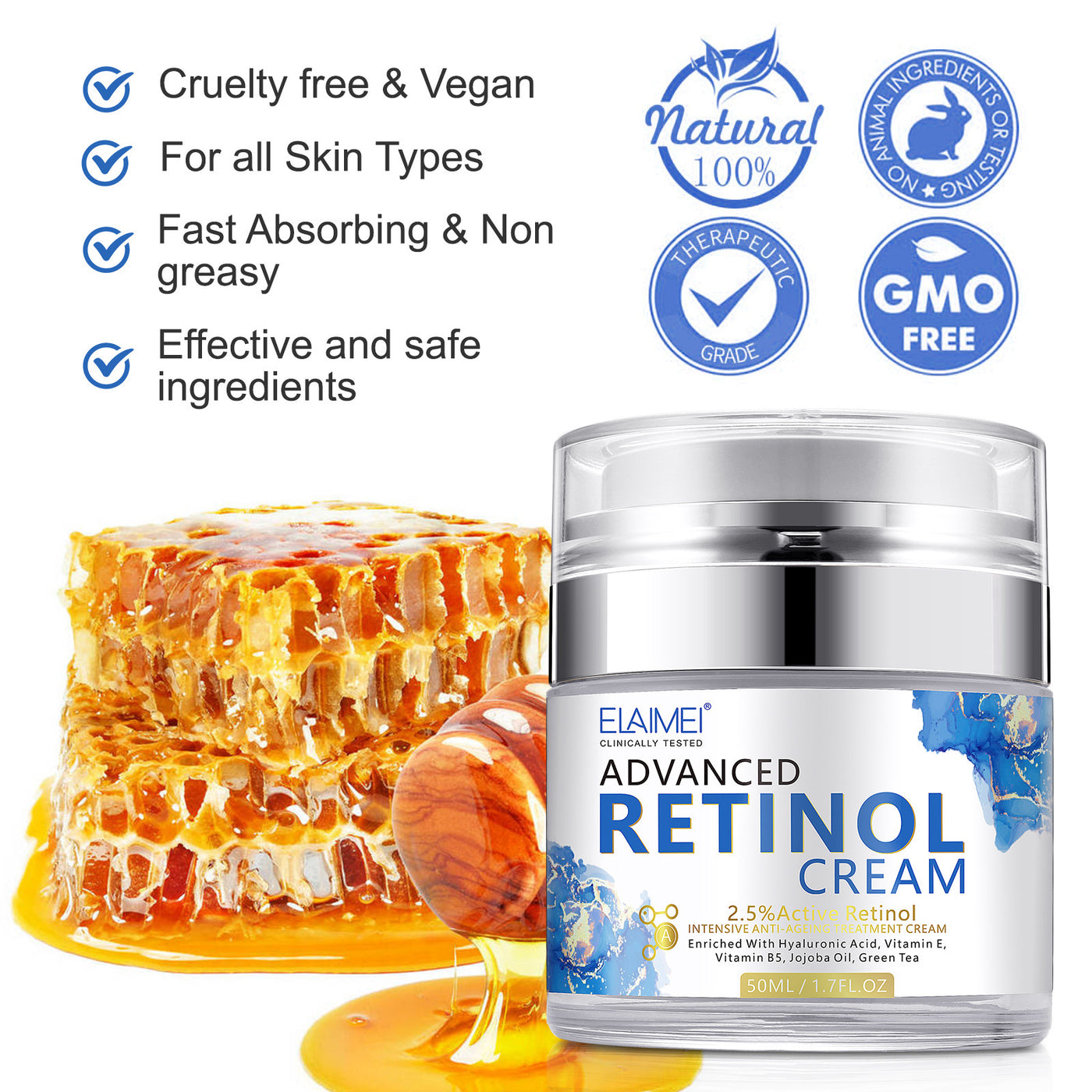 Hyaluronic Acid Nutrition Moisturizing Cream Deep Moisturizing Hydrating