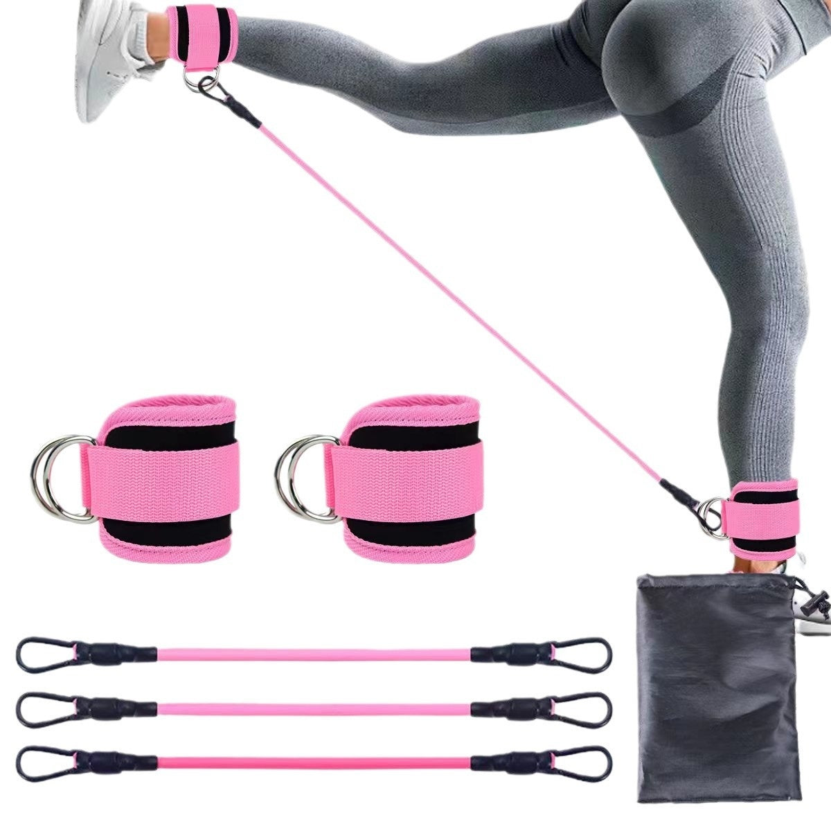 Bands Hip Leg Strength Pull Rope Fitness Elastic Training Home Yoga Workout Gym Equipment