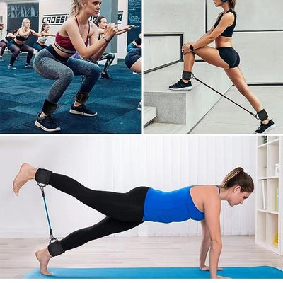 Bands Hip Leg Strength Pull Rope Fitness Elastic Training Home Yoga Workout Gym Equipment