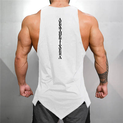 Muscular Man Sports Fitness Vest