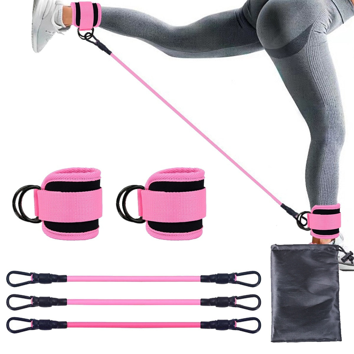 Bands Hip Leg Strength Pull Rope Fitness Elastic Training Home Yoga Workout Gym Equipment