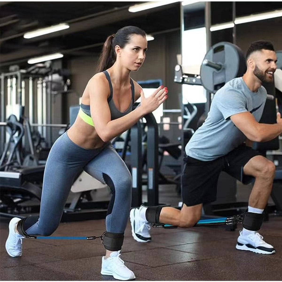 Bands Hip Leg Strength Pull Rope Fitness Elastic Training Home Yoga Workout Gym Equipment