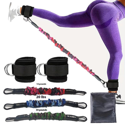 Bands Hip Leg Strength Pull Rope Fitness Elastic Training Home Yoga Workout Gym Equipment