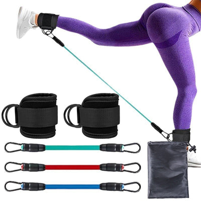 Bands Hip Leg Strength Pull Rope Fitness Elastic Training Home Yoga Workout Gym Equipment
